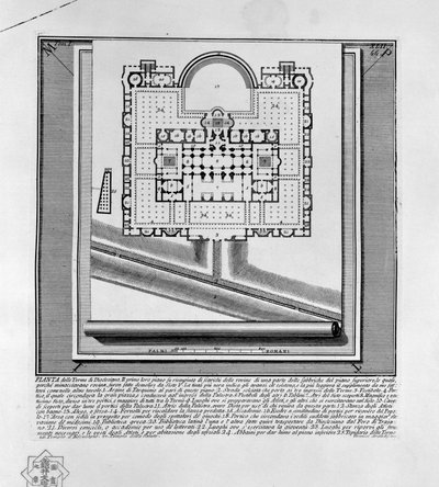 Plan des Thermes de Dioclétien (Rome) - Giovanni Battista Piranesi